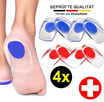 BLITZ Fersenkissen Orthopädische Fersensporn Einlagen Gel Fersenpolster Fersenschoner