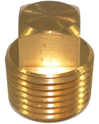 Big A Service Line 3-22180 Messing, Stecker Gewinde Quadratisch Kopf Npt 1/2 ''