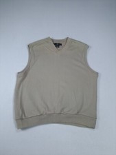 Nike Sweater Vest Mens XL Beige Golf Athleisure Athletic Sportswear Pullover