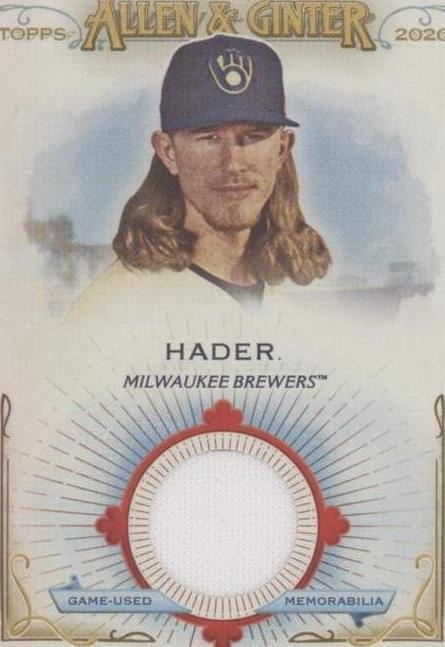 2020 Topps Allen & Ginter's - Josh Hader #FSRB-JH - 1 of 1