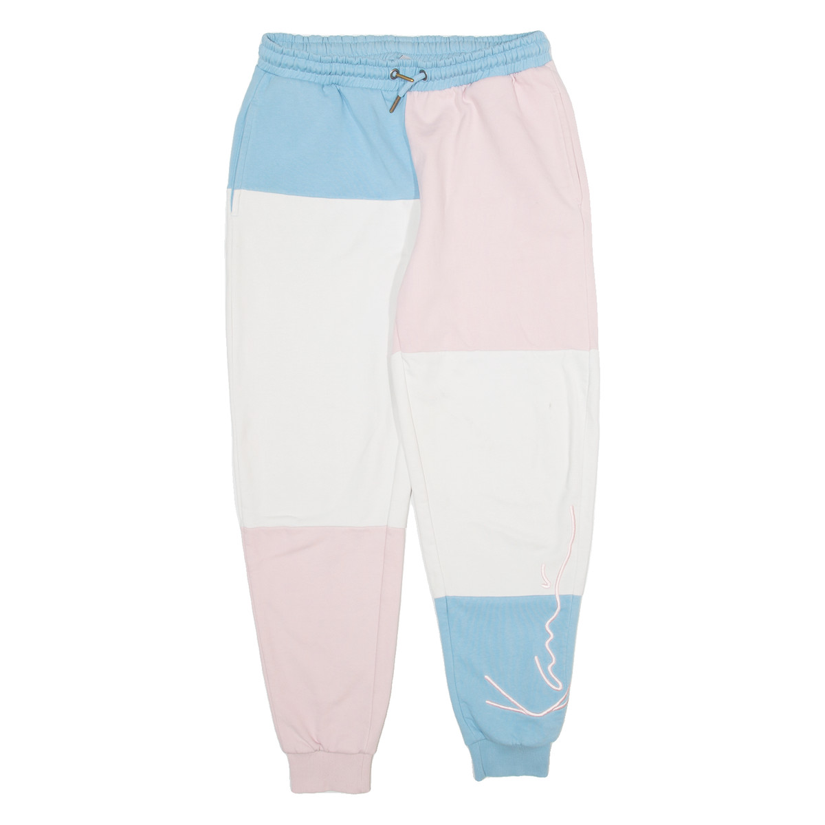 KARL KANI Womens Joggers Blue Tapered S W30 L29 UK