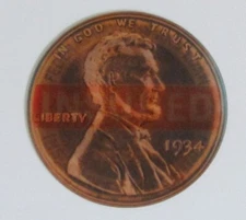 1935 Penny / Coin / Federal Savings and Loan insurance 1960s VARI-VUE Lenticular