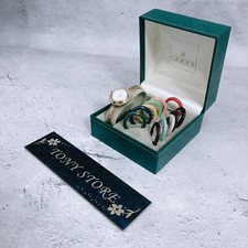 Gucci Change Bezel 12 Colors White/Gold Second hand Japan quartz plating Japan 