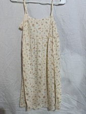 Light Yellow With Flower Baby Ball Dress Size L