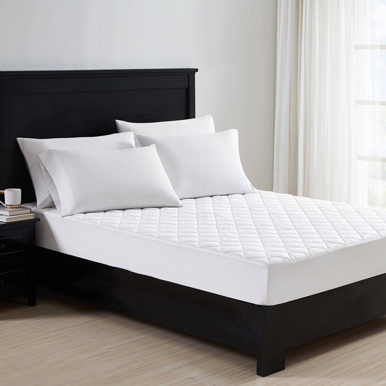 Extra Deep Mattress Protector Single Double King Size Quilted Bed Topper Cover eBay