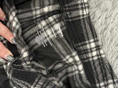 Sonoma Men's Sleep Pant Pajama Fleece Pants Size XL Sonoma Pajamas NWT - 第 3/3 張圖片