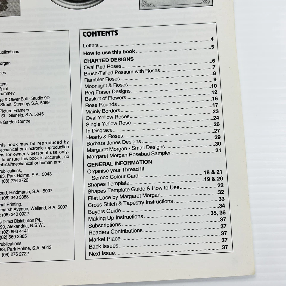 JILL OXTONS CROSS STITCH AUSTRALIA Vol 1 No 04 1991 - Image 4 of 4