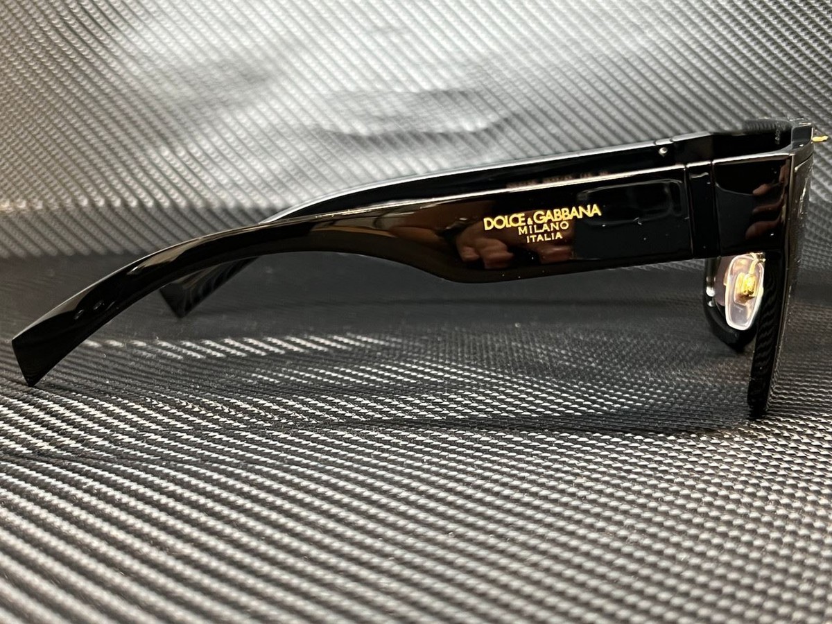 DOLCE & GABBANA DG6125 327787 Black Square 35 mm Men's