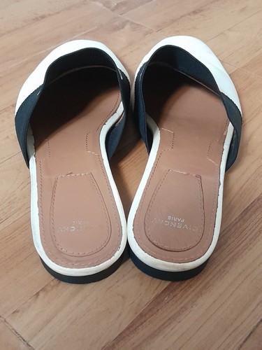 Givenchy Bedford White Leather Slip On Flat Mule Slipper EU.38 US.8 - Picture 11 of 16
