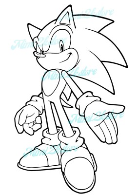 Sonic The Hedgehog Digital Coloring Book! Download pdf, print and color! 107pgs