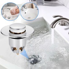 Universal Bathroom Sink Plug Stopper Wash Basin Core Bounce Pop Up Drain Filter