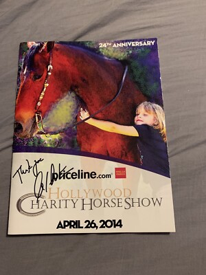 Rare William Shatner Signed 2014 Hollywood Charity Horse Show Program JSA COA !!
