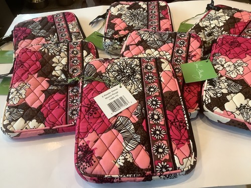 NWT~ Vera Bradley Mocha Rouge Tablet E reader Sleeve - Picture 2 of 13