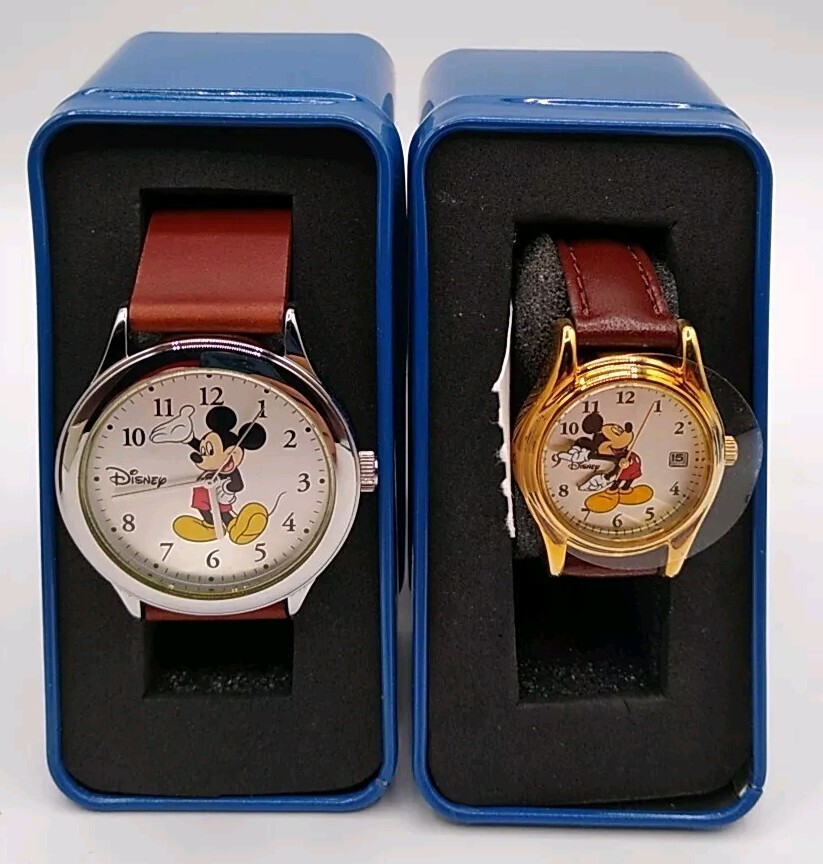 Set of Disney Watches~ One Men’s and One Women’s, perfect for a couple Disney Mickey & Minnie Mouse Watch for Couple His and Hers  main image 3