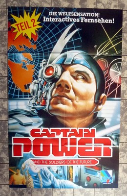 CAPTAIN POWER and the Soldiers of the Future Teil 2 VIDEO-POSTER 52x84cm German