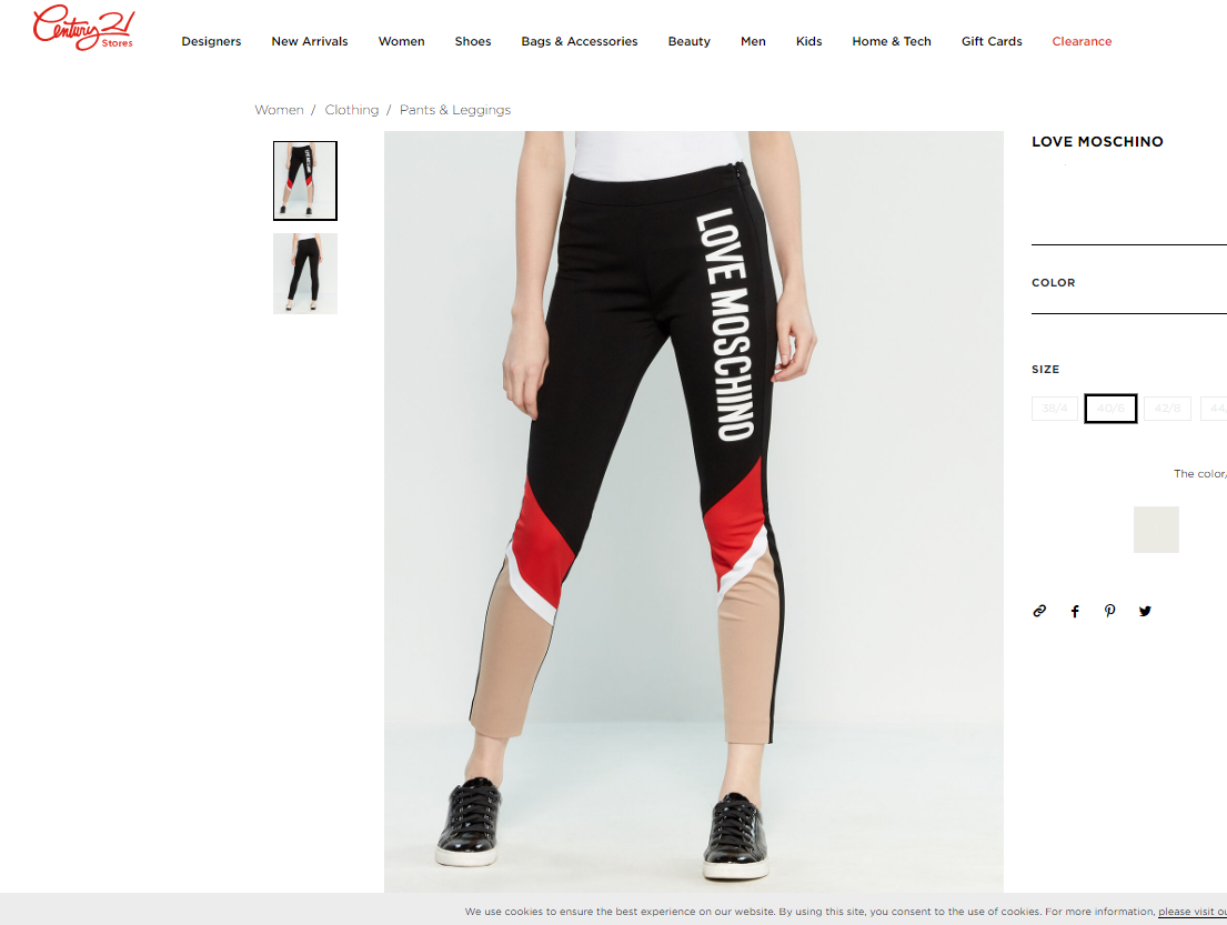 スパッツ・レギンス MOSCHINO Women Leggings 251K1032432381555 Black moschino-Black-Leggings.jpeg