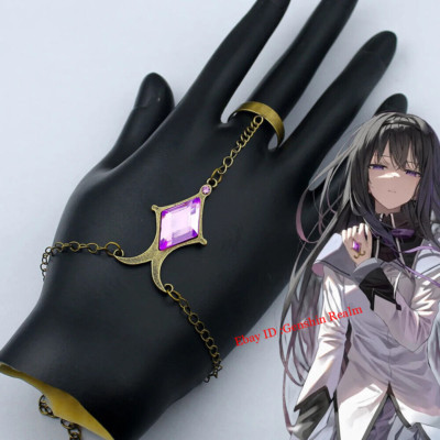 Anime Puella Magi Madoka Magica Akemi Homura Soul Gemstone Cosplay