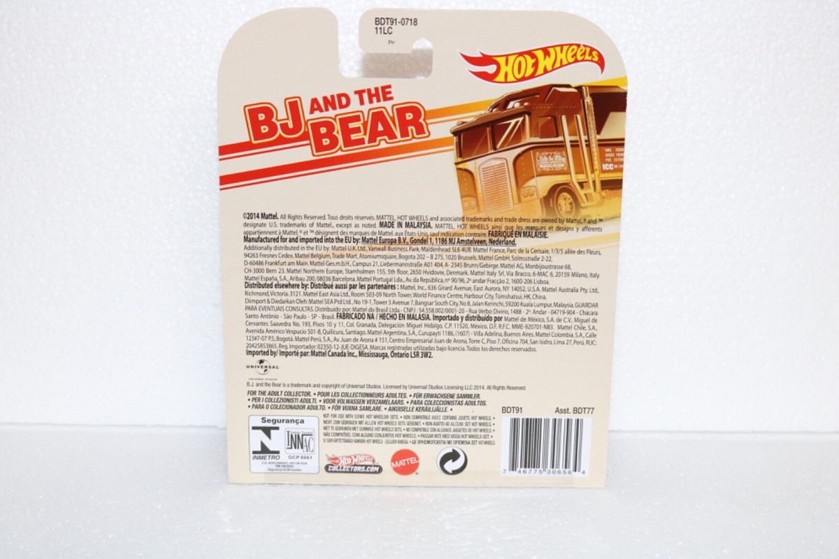 1:64 Hot Wheels BJ and the Bear Thunder Roller Kenworth | eBay