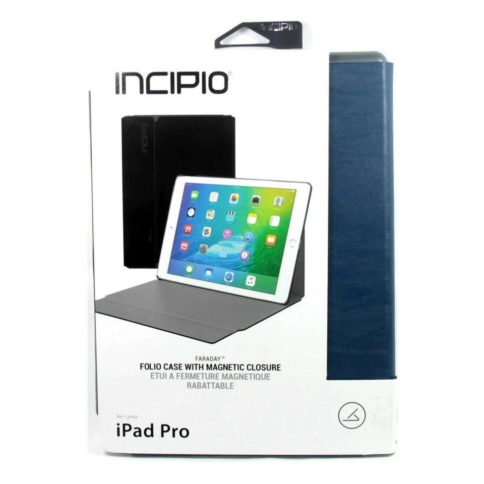 INCIPIO CASE FOR IPAD PRO 1 12.9 INCH FARADAY FOLIO SLEEP WAKE NAVY IPD-285-NVY - Image 2 of 3