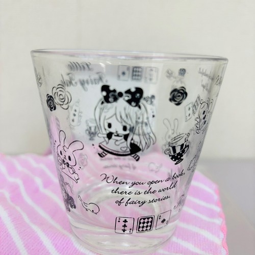Mermaid Alice Glass & Mini Towel Set of 2 Pink Blue Fairy Tales Kawaii Rare JP - Picture 3 of 24