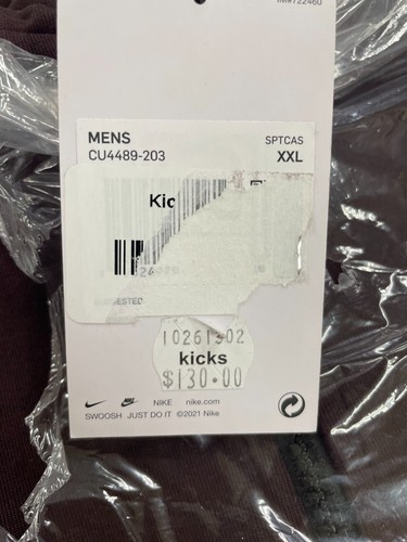NIKE TECH FLEECE FULL ZIP FELPA CON CAPPUCCIO MARRONE BASALTO PECAN CILE ROSSO XXL CU4489-203 - Foto 3 di 3
