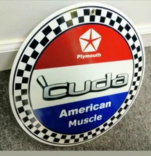 Plymouth Barracuda sign ~12 inch
