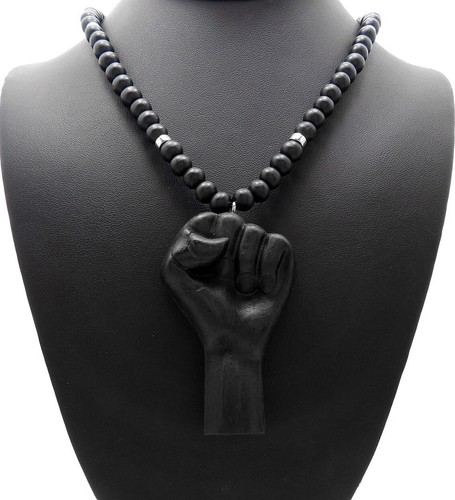 Good Quality Wood Rising Fist Power Pendant 8mm Wooden Chain Necklace WRC21 - Picture 12 of 13