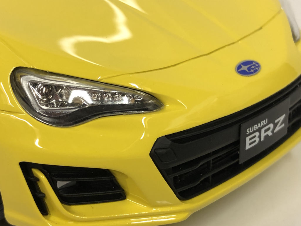 Subaru BRZ GT Yellow Kyosho KSR18027Y 1:18 Scale Samurai