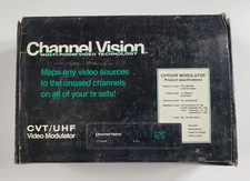 Channel Vision CVT/UHF Video Modulator CVT1STEREO-II NEW in box, Never used