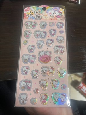 DAISO Puffy Aufkleber Limitiert Hello Kitty Niedlich Japan Neu Kostenloser Ve...