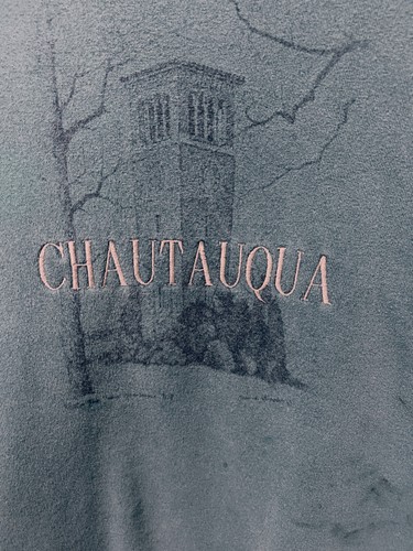CHAUTAUQUA INSTITUTION SWEATSHIRT AUTHENTIC PIGMENT GREEN SIZE 3XL W/BONUS - Picture 2 of 5