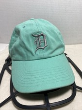 Detroit Tigers Hat Cap Strap Back Blue Teal Logo Kids Size MLB Baseball New Era
