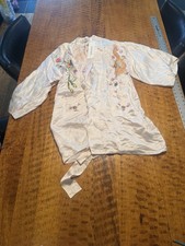 vintage phoenix embroidery hand silk kimono womens medium dragons kp17