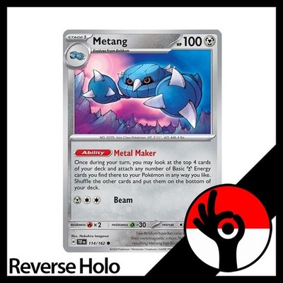 Pokemon TCG: Temporal Forces - Reverse Holo - 114/162 - Metang