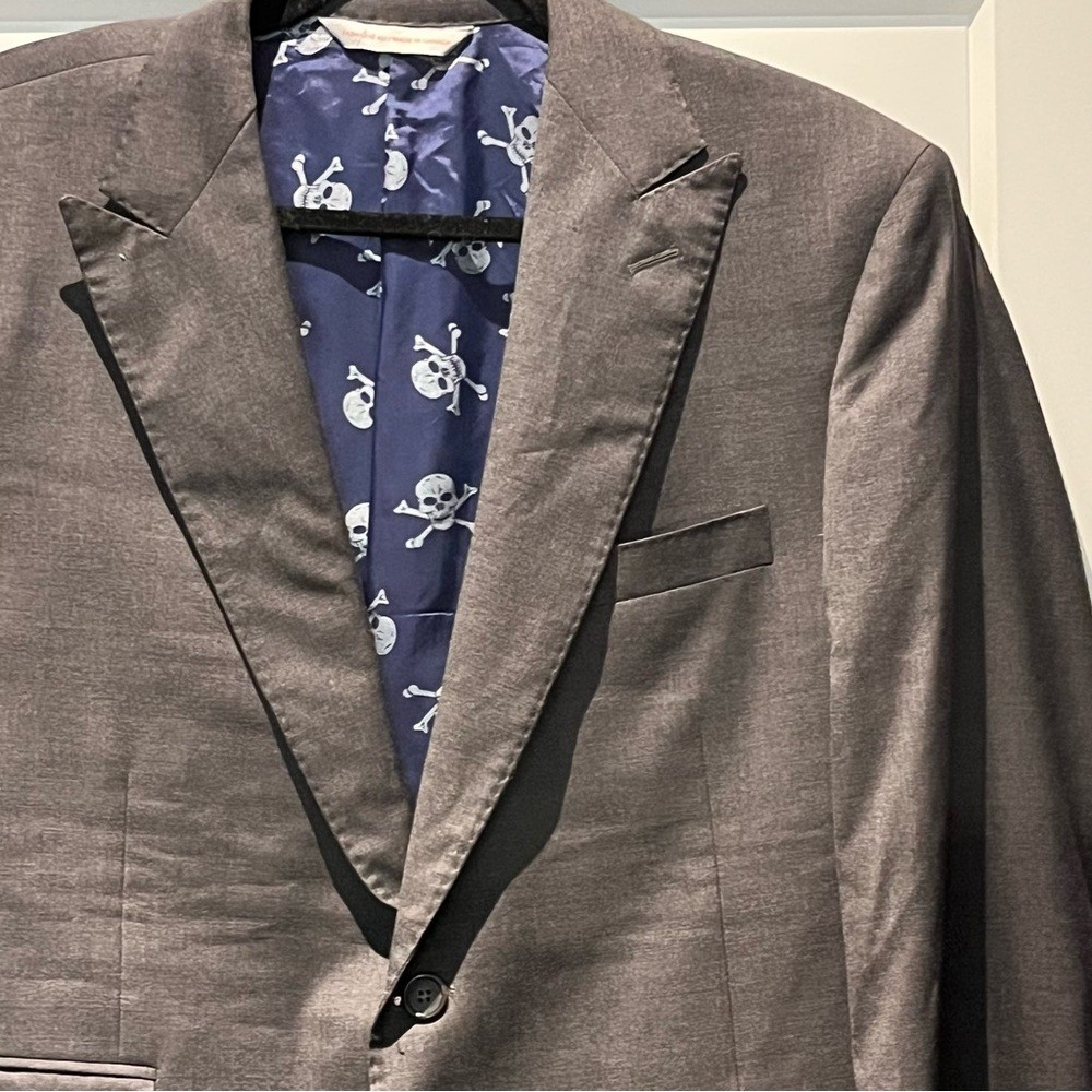 Bespoke Tailored Samuelson Superfine Wool Grey Bl… - image 3