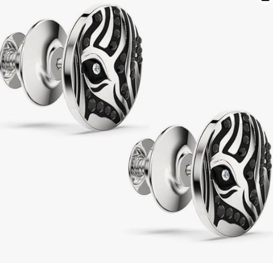 SWAROVSKI SCS ZEBRA TAC PINS~SET OF 2~ NEW #5611201