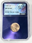 Trader Bea 1940 Penny NGC MS 66 RD Purple Core Penny Wheat Cent 1940 1C