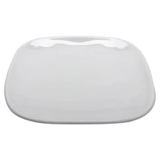 G.E.T. SCS-9-AM-W Arctic Mill White Melamine 9.5" Square Dinner Plate - 1 Doz