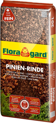 Floragard Mulch Pinienrinde 2-8 Mm 20 L - Superfein - Dekorativer Bodenbelag - U