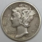 New Listing1928-D Mercury Dime (Lot#1)