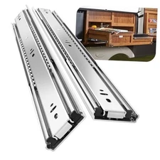 1 Pair Heavy Duty Drawer Slides 12 14 16 18 20 22 24 26 28 12 Inch Without Lock