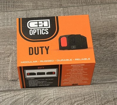 C&H Precision DUTY 3 MOA Enclosed Red Dot w/ACRO Footprint - RD-DUTY-RD