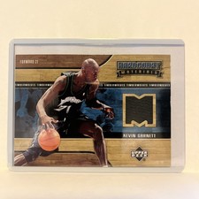 KEVIN GARNETT 06-07 Upper Deck Hardcourt Materials Game-Worn Relics TIMBERWOLVES