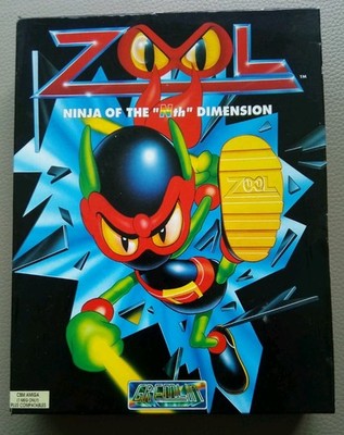 Zool Ninja of the ''Nth'' Dimension Commodore Amiga With Manual & Piracy Wheel 