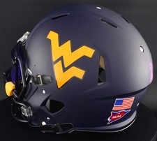 WEST VIRGINIA MOUNTAINEERS WVU Riddell Speed Full Size AUTHENTIC Football Helmet