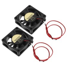 2 Pcs Printer Cooling Fan Parts and Accessories 2-wire 24V Airflow for 3D