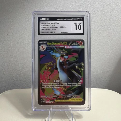Pokémon Mega Charizard X ex 109/094 Ultra Rare Holo CGC 10