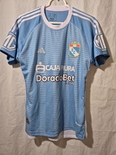 adidas Sporting Cristal Jersey Kit Caja Piura #7 Small Blue Peru Football Soccer