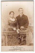 Photography by A. Drawe, Berlin, M�nz Strasse 7, young married couple...