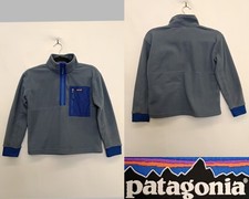 Patagonia Microdini 1/2 Zip Fleece Kids M Blue Z5141